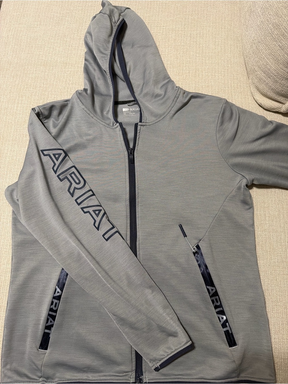 Ariat Women’s Grey Zip-Up Hooded Jacket